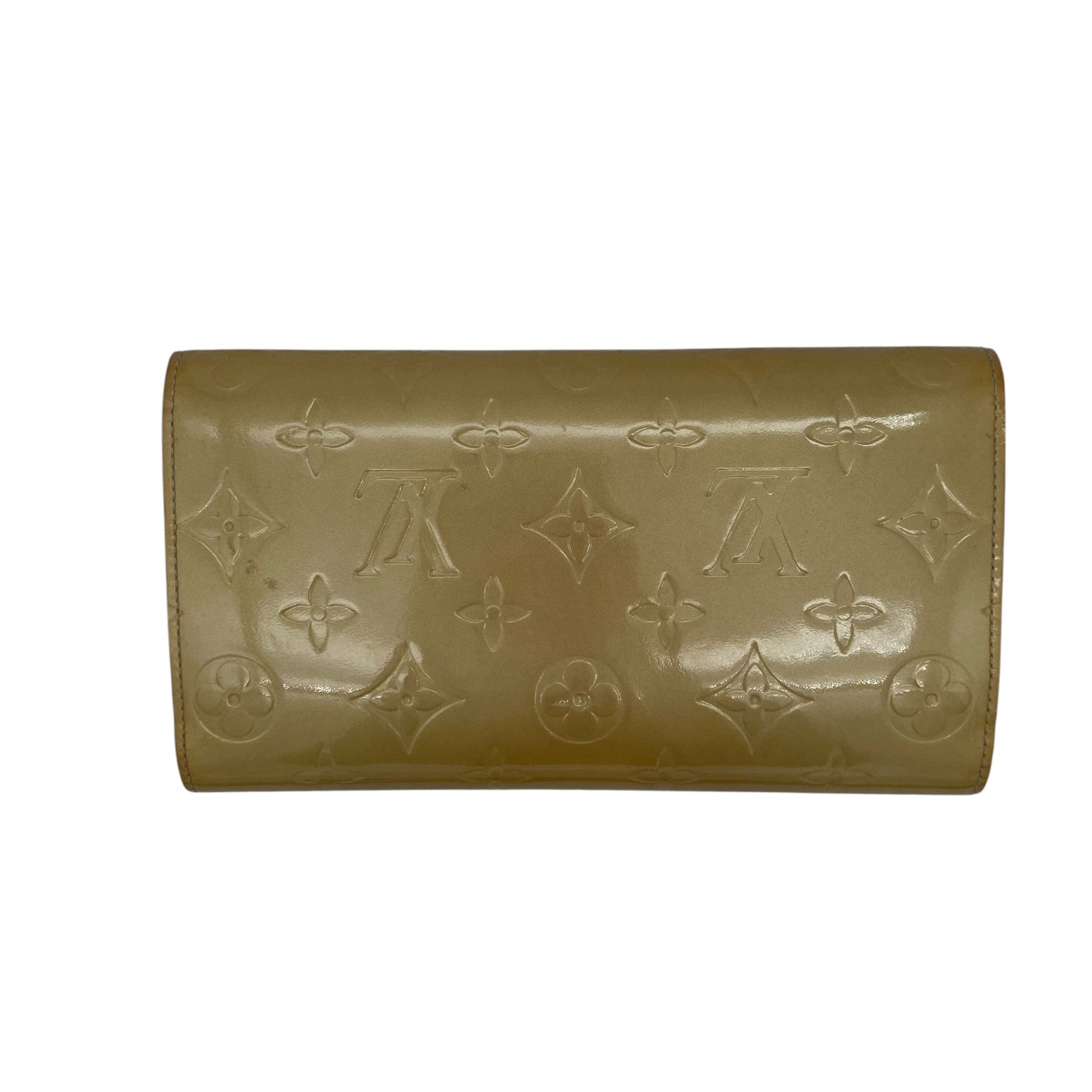 Portefeuille Louis Vuitton International Vernis dorée