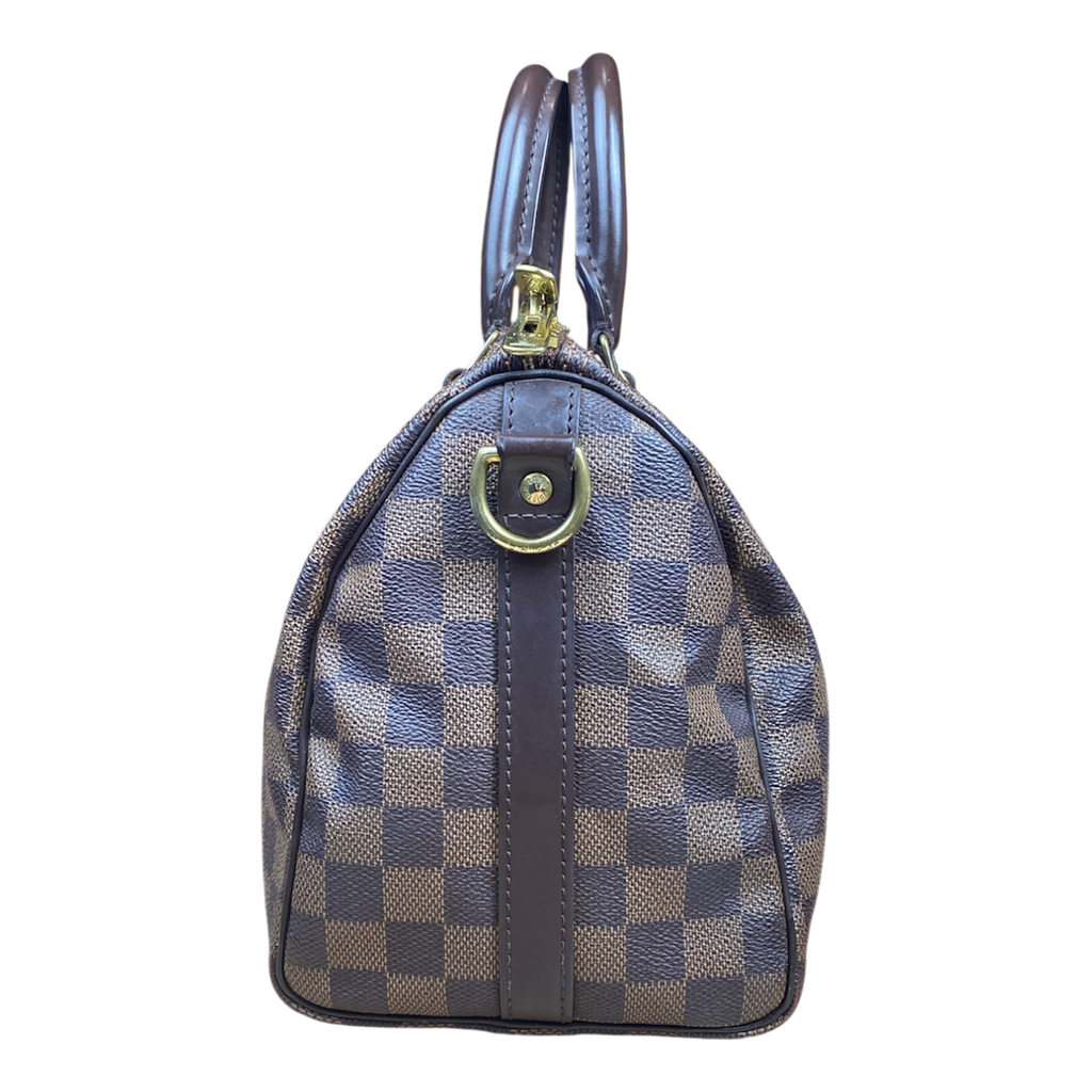 Sac Louis Vuitton Speedy 25 Bandoulière Damier Ébène