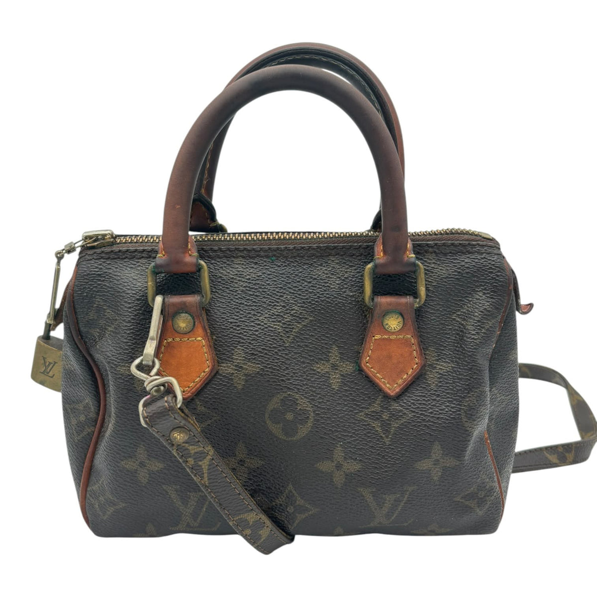 Louis Vuitton Nano Speedy Toile Monogram Patine Foncee
