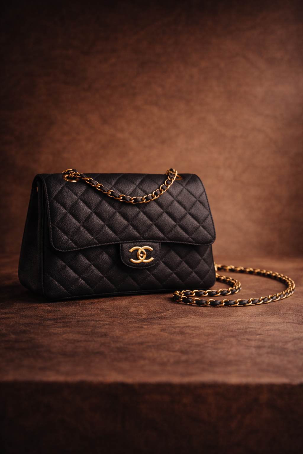 sac chanel vintage en cuir matelassé  luxe de seconde main authentifié par luxavenue 