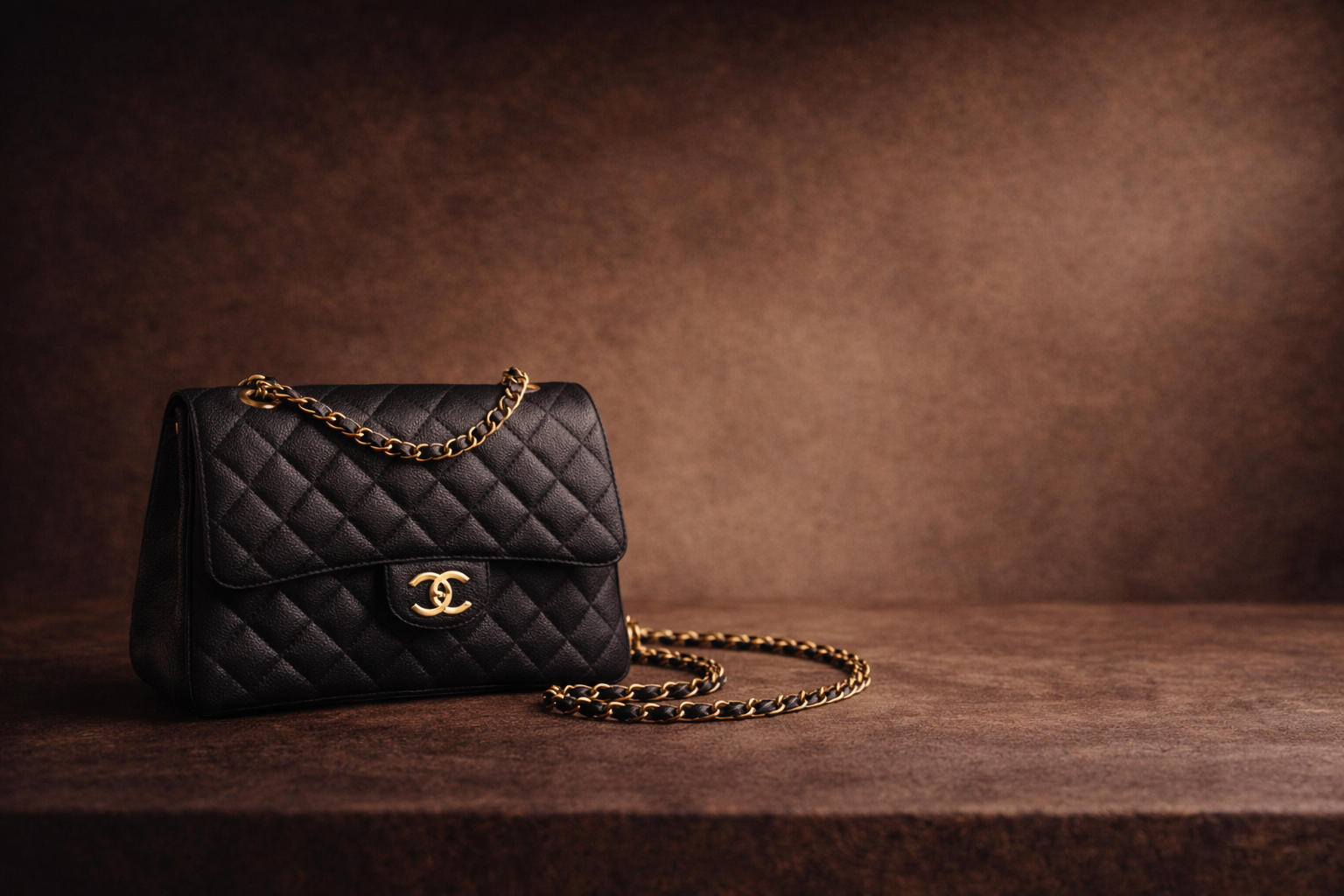 sac chanel vintage en cuir matelassé  authentifié par luxavenue , spécialiste du luxe de seconde main authentifié 